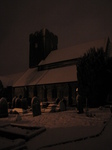 SX25864 Snow at OId St Illtud's Church Llantwit Major.jpg